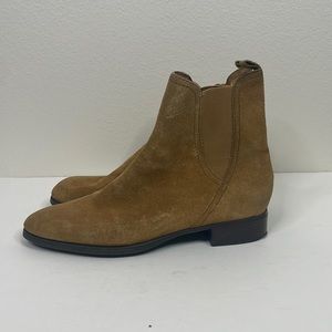 Antonio‎ Melani Suede Ankle Boots Womens size 10 Taupe AS IS